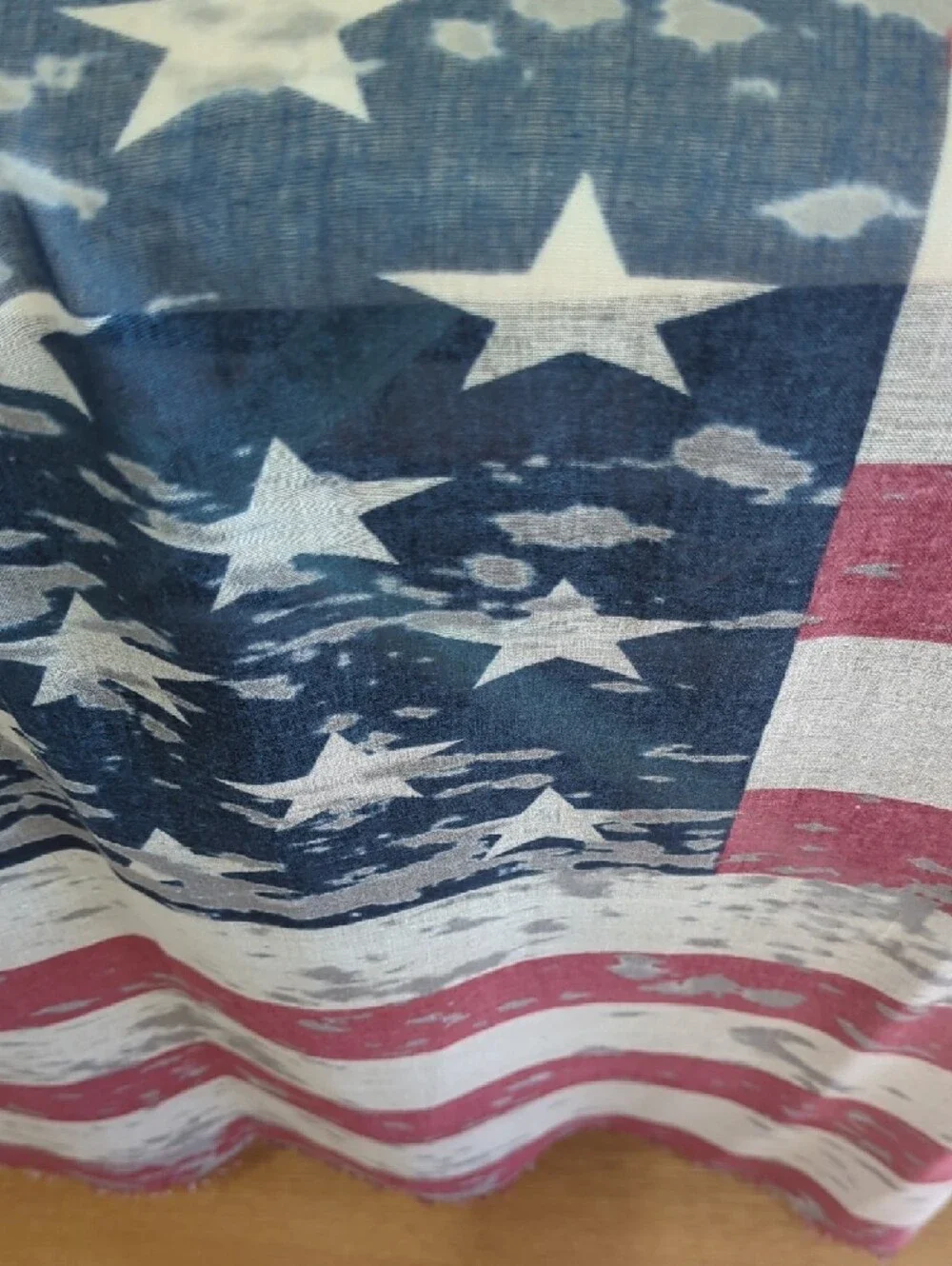 Distressed American Flag Tapestry - Red, White & Blue
